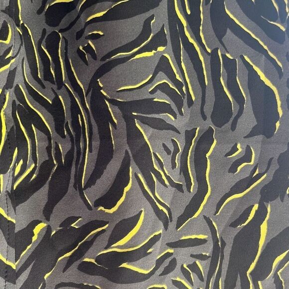 Marc Cain Sports N4 US 10 Animal Print Mini Skirt Black Green Lined $230 NWT - Picture 3 of 13